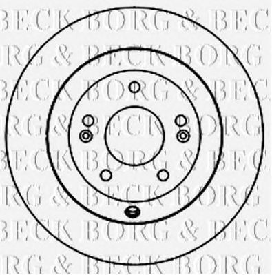 BORG & BECK bbd5160 -  Диск тормозной